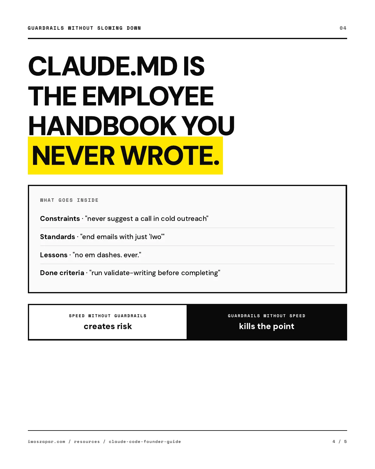 CLAUDE.md as the employee handbook you never wrote